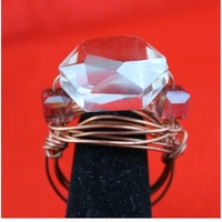 Smoked Topaz Wire Wrapped Ring  - Thumbnail 2