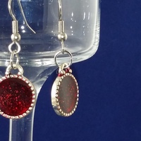 Fire & Ice Earrings in Skip-A-Beat Resin - Thumbnail 1