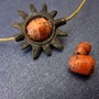 Rust Aged Vintage Book Salvaged Paper Beads, 30 pcs-4