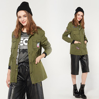 CACHE STREET FASHION DARK GREEN MILITARY STYLE JACKET - Thumbnail 2