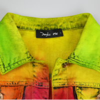 JAPANESE FASHION DYE COLOR DENIM JACKET - Thumbnail 1