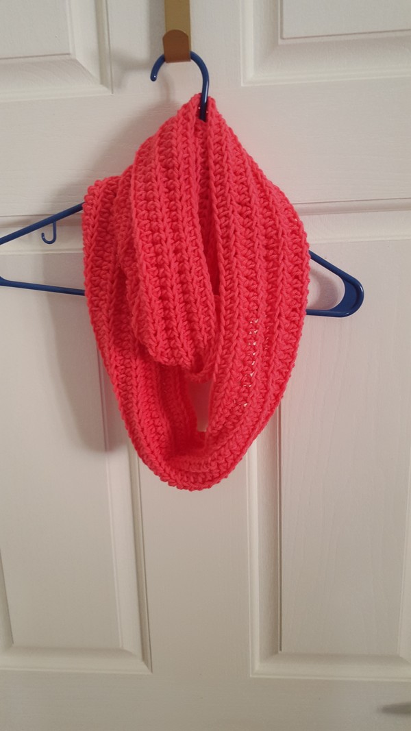 Coral Infinity Scarf