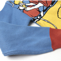 STREET FASHION CARTOON FIGURED MULTI COLOR SWEATER - Thumbnail 4