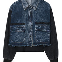 STREET FASHION CAMOUFLAGE LETTER FIGURED SHIRT JACKET - Thumbnail 1