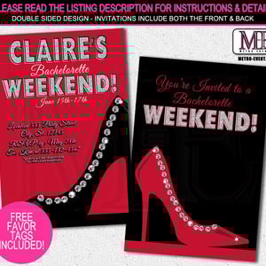 Bachelorette weekend invitations  - Thumbnail 3