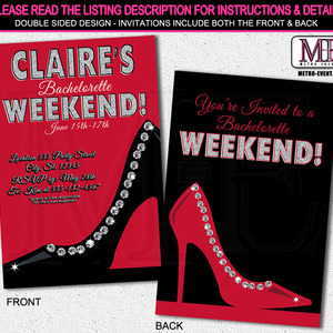 Bachelorette Weekend Invitations 