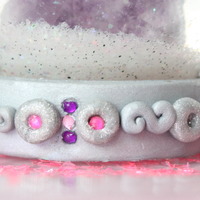 Amethyst Glitter Globe - Thumbnail 3