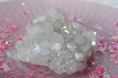 Large Angel Aura Quartz Cluster