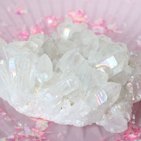 Large Angel Aura Quartz Cluster - Thumbnail 3