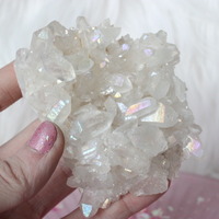 Large Angel Aura Quartz Cluster - Thumbnail 4