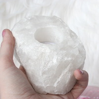 Crystal Quartz Tea Light Holder - Thumbnail 2