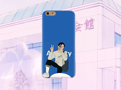 GRUNGE BOY IPHONE CASE