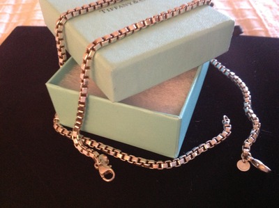 100% Authentic Tiffany & Co Venetian Link Necklace & Bracelet Set