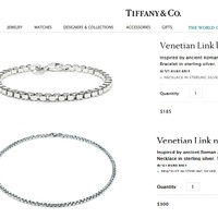 100% Authentic Tiffany & Co Venetian Link Necklace & Bracelet Set - Thumbnail 3