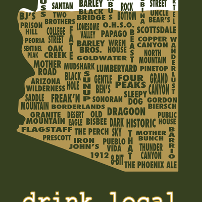 Drink local-arizona beer t-shirt