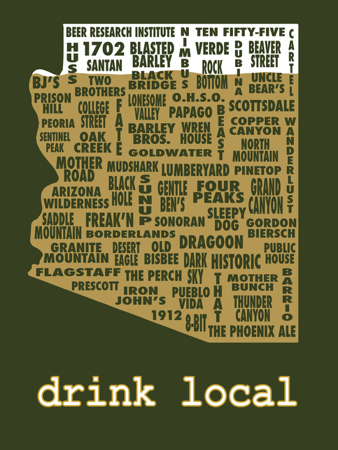Drink Local-Arizona Beer T-shirt