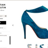 100% Authentic Brand New Christian Louboutin Miss Zorra Peacock - Thumbnail 2