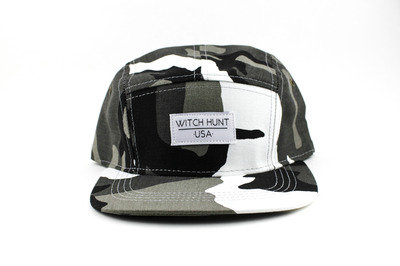 Snow Camo 5 Panel Hat