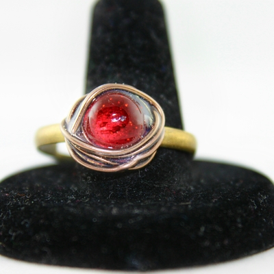 "skip-a-beat" wire wrapped ring 