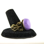 "Steam Punk Purple Swirl" Adjustable Ring -4