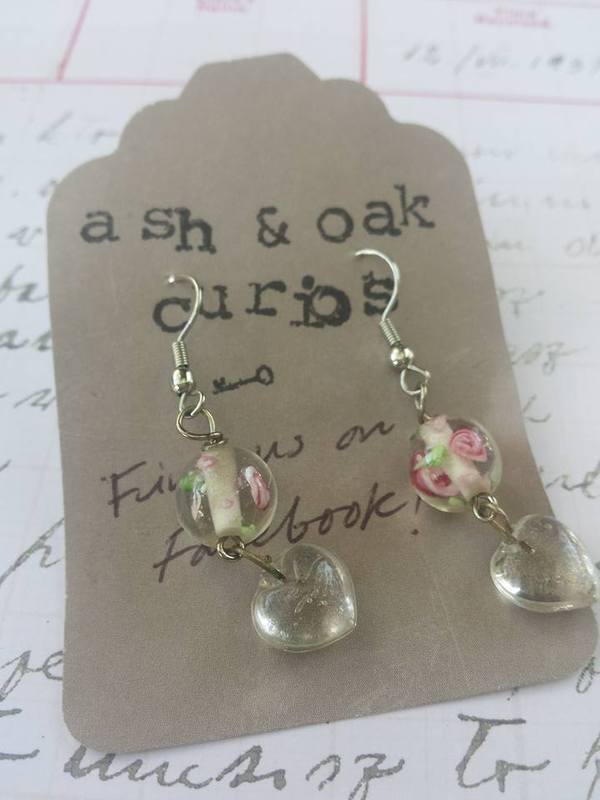 Rosie Heart Dangle Earrings 