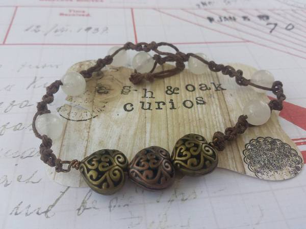 Scroll Heart Bracelet 