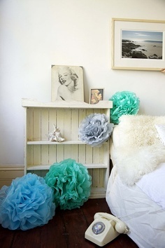 7 Paper Pom Poms | Wedding | Baby Shower | Birthday Party