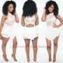Lacey Fishtail Romper- White - Thumbnail 1