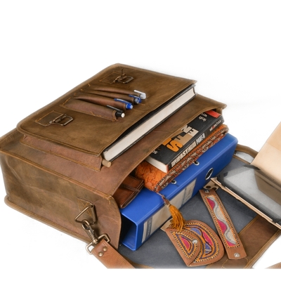 Handmade leather messenger bag leather laptop bag leather macbook messenger office school collage bag retro satchel