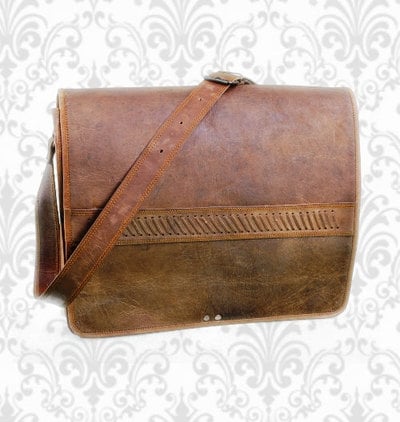 16x12x5" new large leather bag handbag office bag leather briefcase college bag leather laptop bag mac book bag unisex leather bag messenger bag