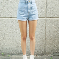 POCKET HIGH WAISTED SHORT - Thumbnail 2