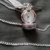 Silver Sphere Locket with Angel Wings - Thumbnail 1