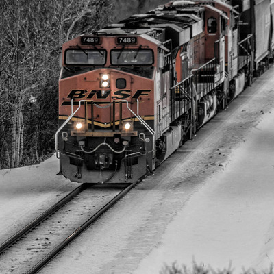 Train on lustre paper