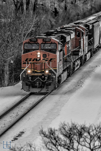 Train on Lustre Paper