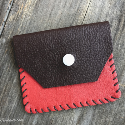 Red & brown leather 
