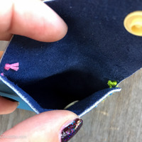 Blue Leather w/ Multi-Color Stitching - Thumbnail 3