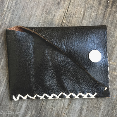 Black leather w/white stitching