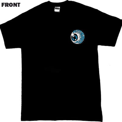 Surf skate 100% cotton black tshirt