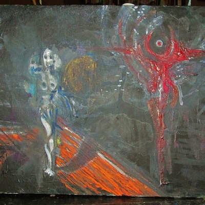 Powder begat dust, a painting