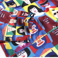 POP ART CARTOON FIGURED DYEING LOOSE SWEATSHIRT Q92816 - Thumbnail 3