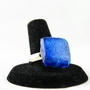 "Square Pillow Top" Ring in Blueberry Twinkle -3
