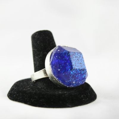 "gem pillow top" ring in blueberry twinkle 