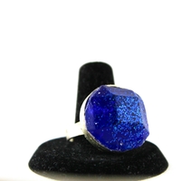 "Gem Pillow Top" Ring in Blueberry Twinkle  - Thumbnail 1