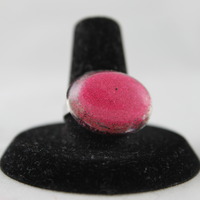 "Oval Pillow Top" Ring in Princess Punch  - Thumbnail 3