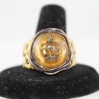 Steam Punk Princess Ring in Champagne Resin - Thumbnail 1