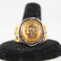 Steam Punk Princess Ring in Champagne Resin-1