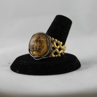 Steam Punk Princess Ring in Champagne Resin - Thumbnail 3