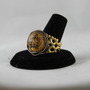 Steam Punk Princess Ring in Champagne Resin-3