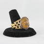 Steam Punk Princess Ring in Champagne Resin-4