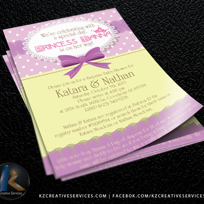 Invite 1 side layout design 4x6